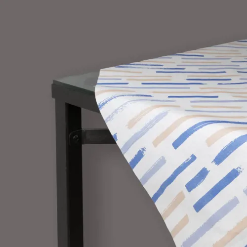 Tovaglia TNT Monet 100x100 cm – Tovaglia Tavola Monouso Blu e Beige