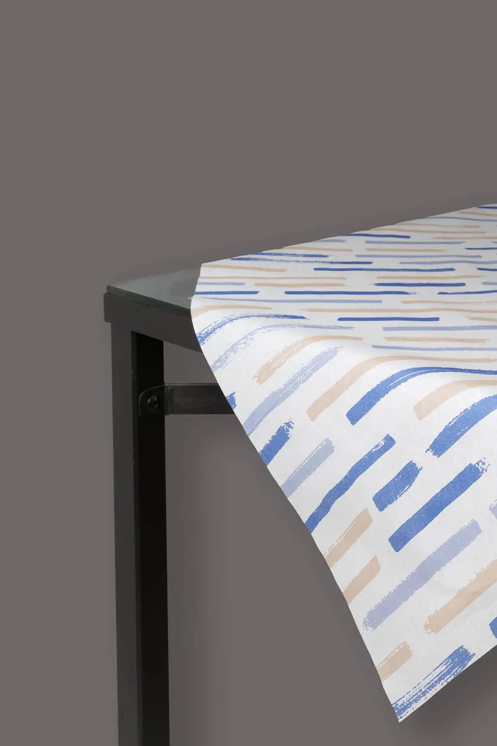 Tovaglia TNT Monet 100x100 cm – Tovaglia Tavola Monouso Blu e Beige