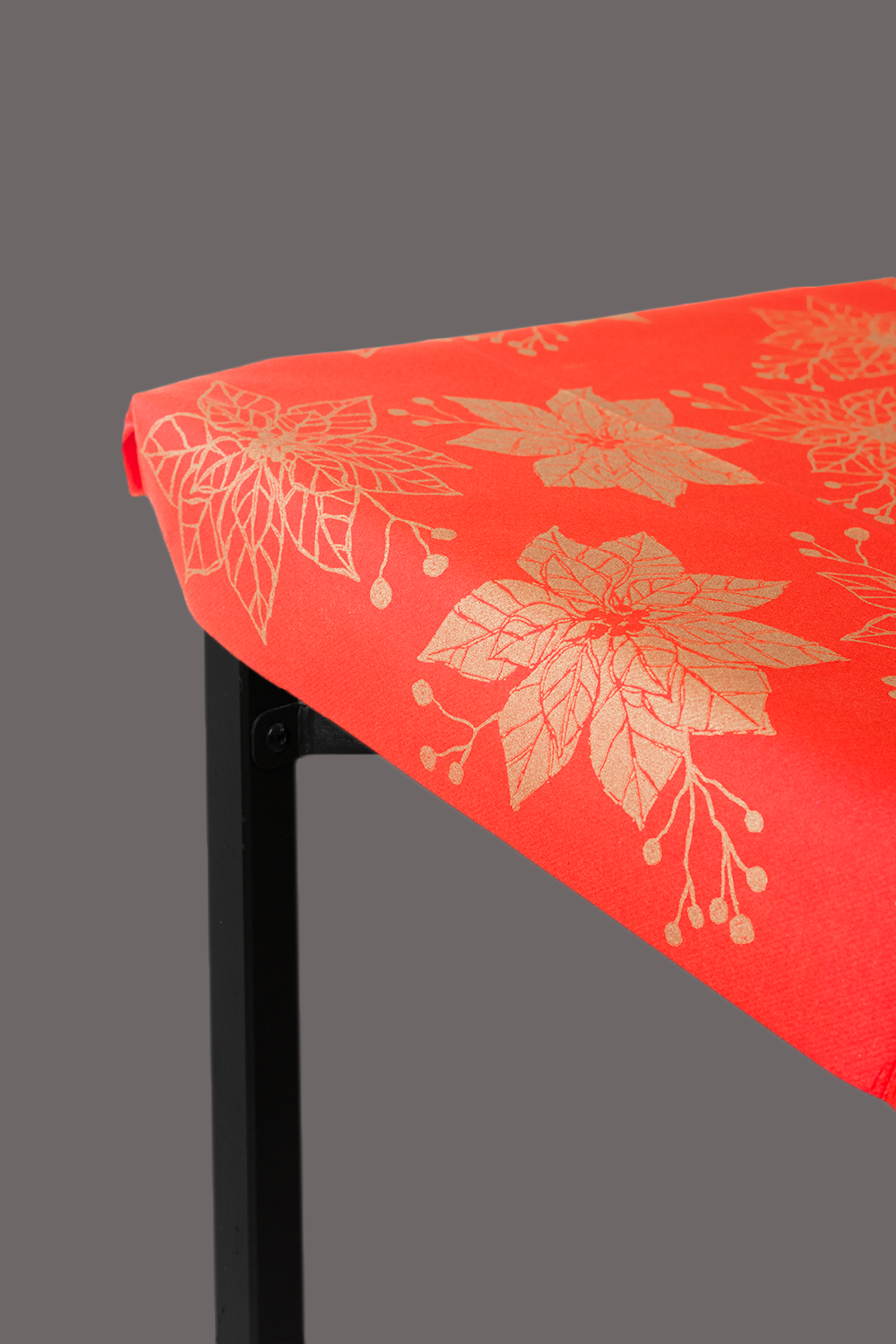 Tovaglia Airlaid in Carta a Secco Monouso Compostabile – Fiore Oro Natale