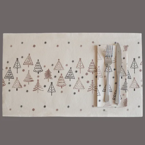 Tovaglietta Airlaid in Carta a Secco Monouso Compostabile – Natural Abete