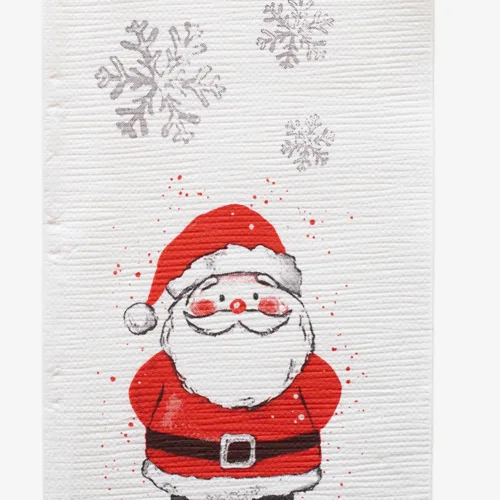 Tovagliolo in Carta a 2 Veli Monouso Compostabile – Babbo Natale